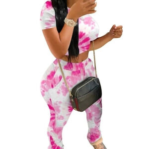 Tie dye shirt & pant set